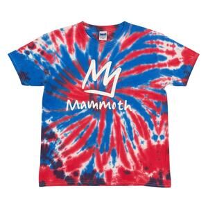 Mammoth Mountain California Logo T Shirt Youth Small Tie Dye Ski Resort Tee